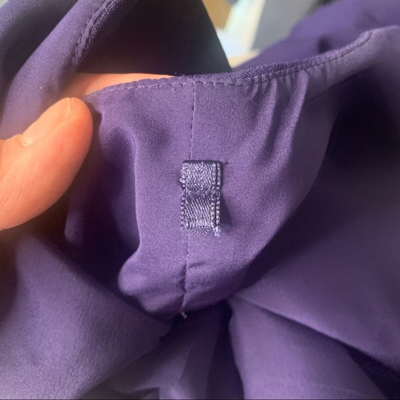 DIANE VON FURSTENBURG Halle Ponte Knit Purple Sleeveless Dress - Picture 16 of 16